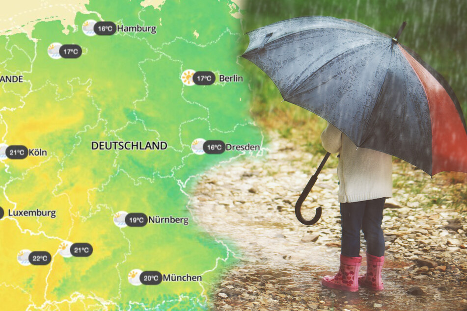 Erst bis zu 30 Grad, dann Temperatursturz: Tief "Gudrun" bringt Regen und Gewitter