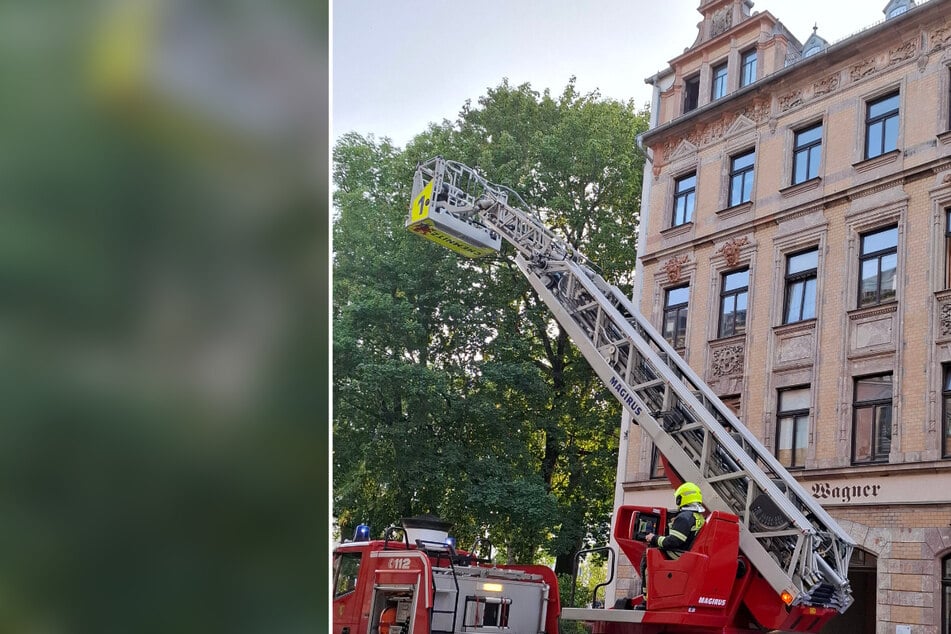 Chemnitz: Dachgeschossbrand in Chemnitz: Wohnung nicht mehr bewohnbar