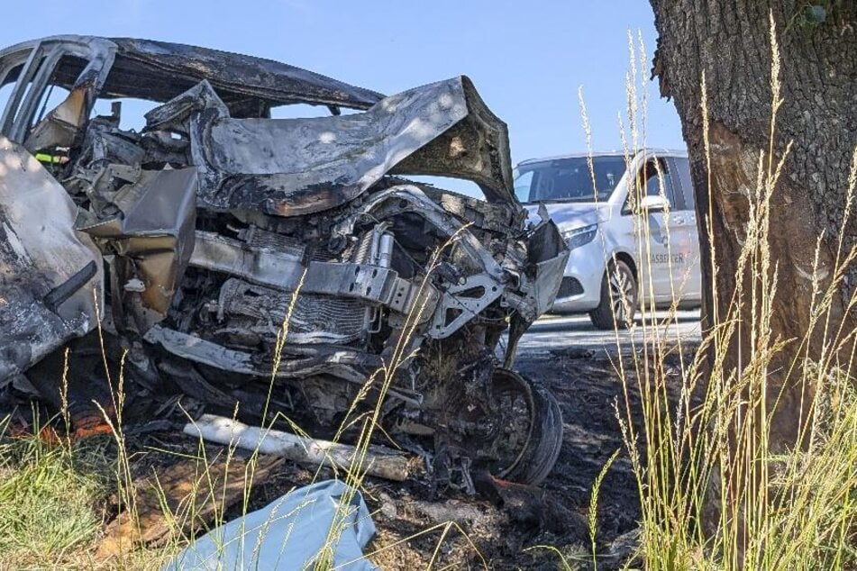 Der Nissan-Fahrer kam bei dem Unfall ums Leben.