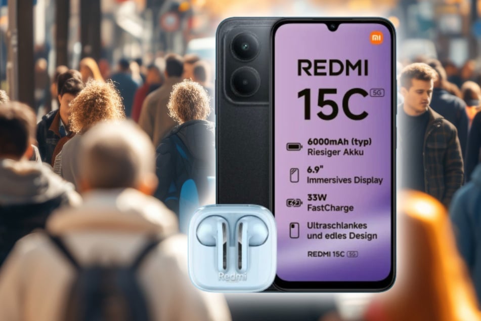 Xiaomi Redmi 15C mit Buds 6 Active jetzt für unter 10 Euro im Black-Deal