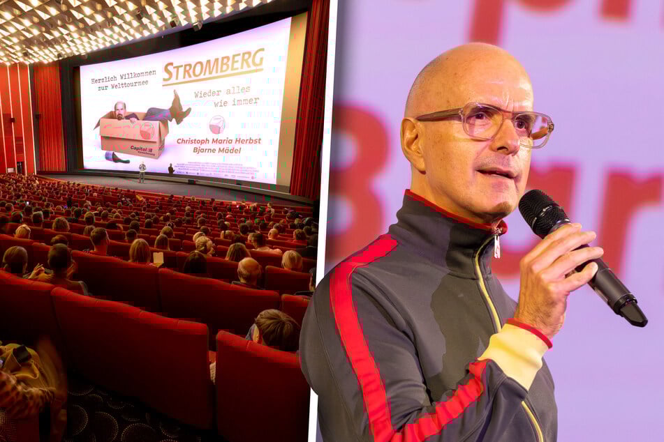 Der Saal 1 im Dresdner Rundkino war voll. Christoph Maria Herbst (59) stellte sich in Bestform dem Publikum.