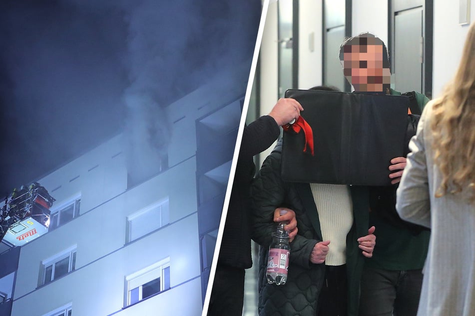 Im Wahn? Rentnerin legt Feuer in Hochhaus und zwingt Dutzende Mieter zum Umzug