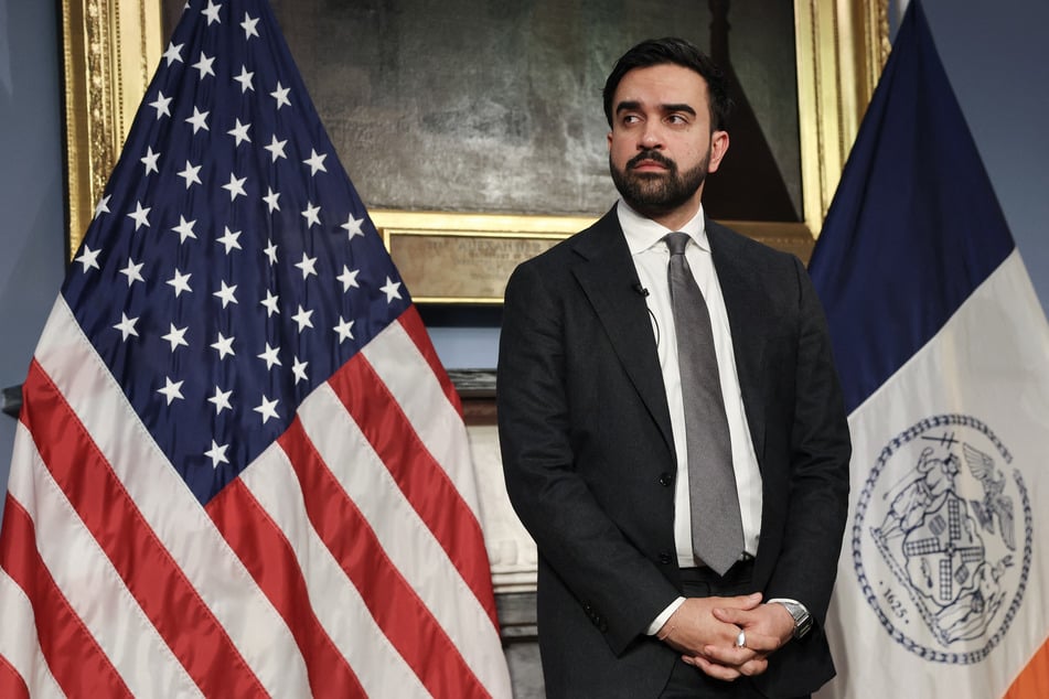 Colombian President Gustavo Petro accused the US of trampling on his freedom by preventing him from meeting New York Mayor Zohran Mamdani (pictured.)