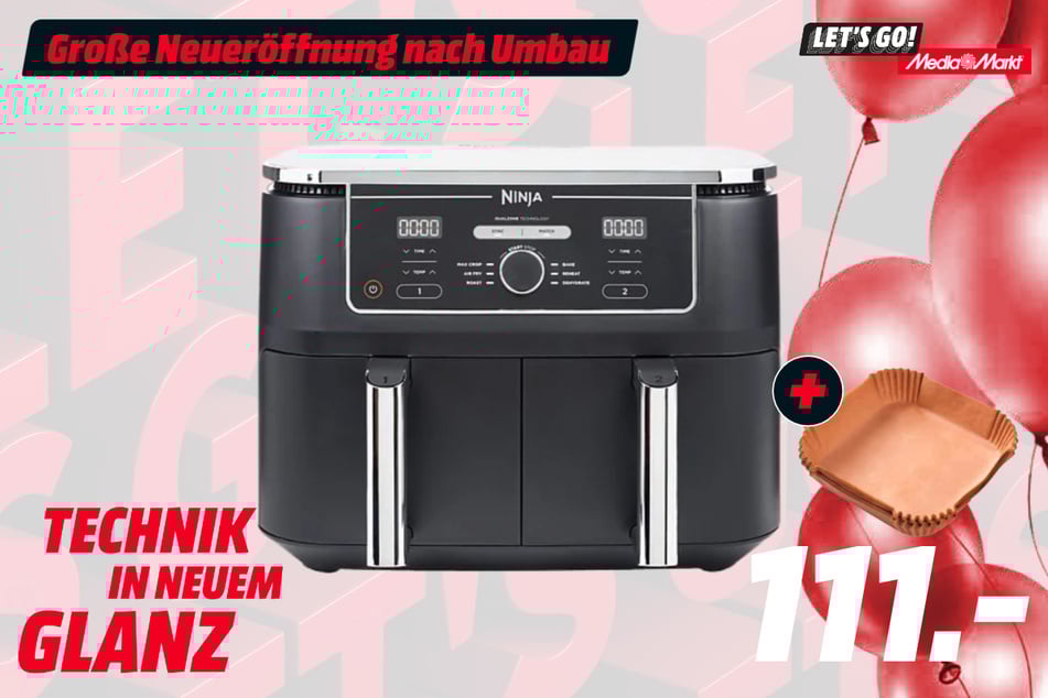 Ninja-Heißluftfritteuse für 111 Euro