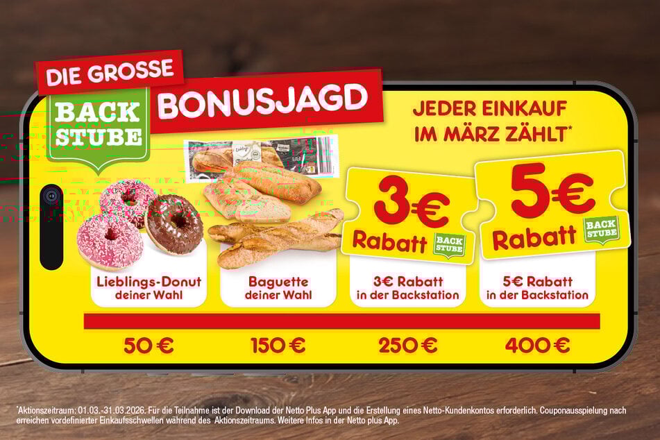 Mit einem Klick die Netto plus App herunterladen und auf zur Jagd.