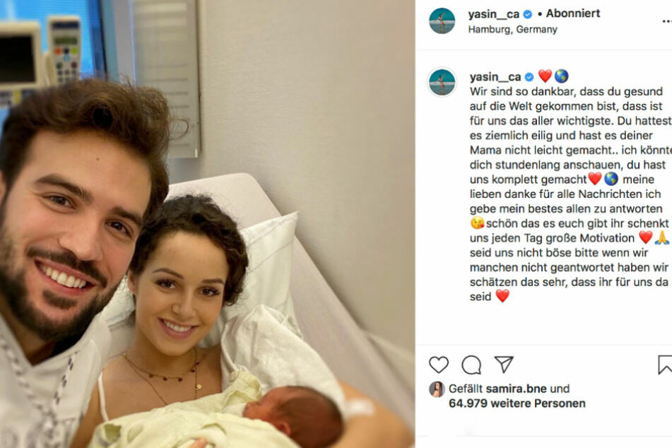 Bei Instagram hatten Yasin und Samira auch die Geburt ihres Sohnes verkündet.