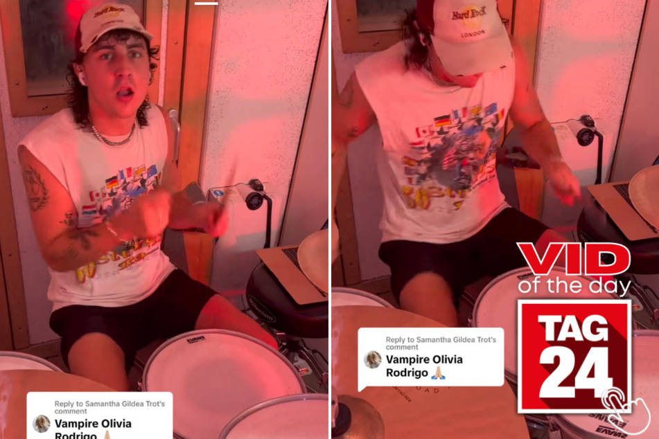 Today's Viral Video of the Day showcases a man who takes drumming to a whole new level of awesomeness!