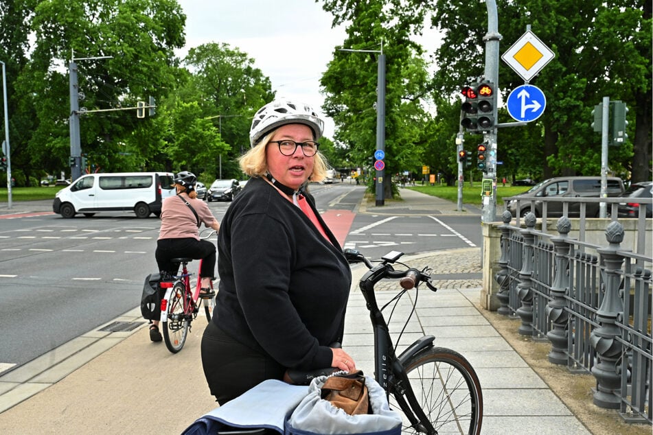 "Zu viele Rot-Radler": Marlis Rahn (57) fand die frühere Ampelschaltung besser.