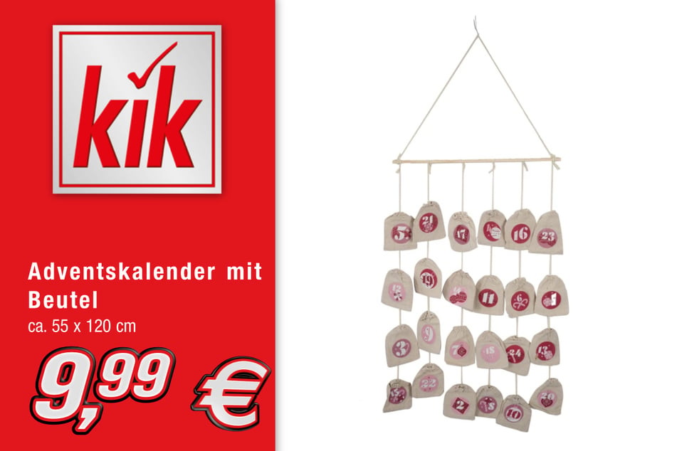 Adventskalender mit Beutel