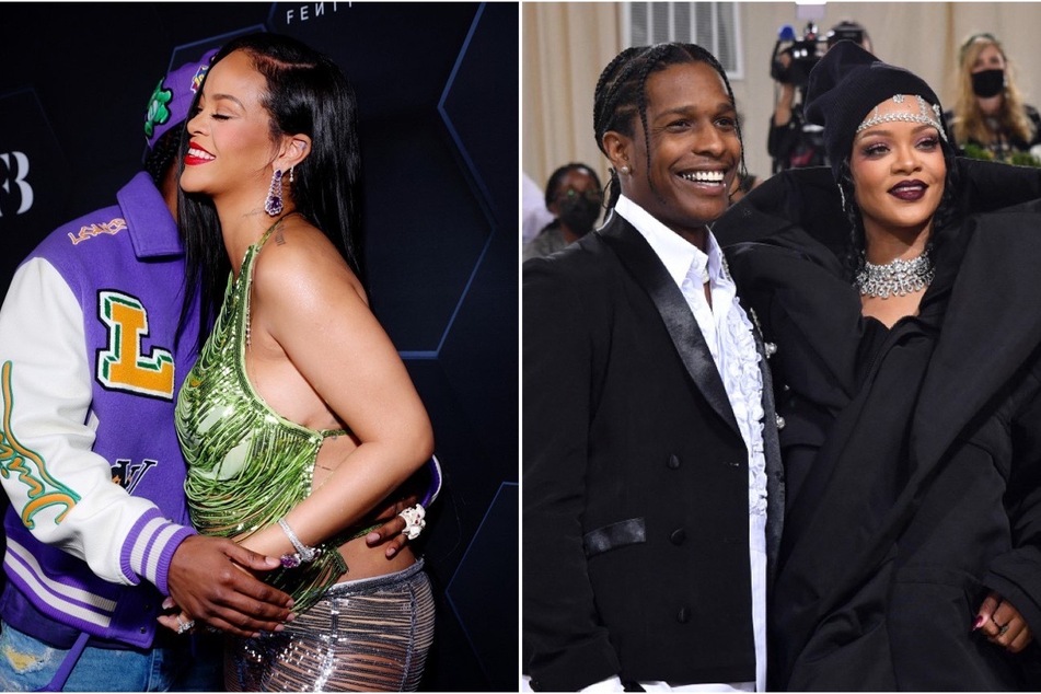 A$AP Rocky's (l.) interview dished about him being a first time dad, just before welcoming a baby boy with Rihanna (r.).