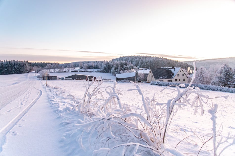 In Hammerunterwiesenthal sank das Thermometer auf minus 18 Grad.