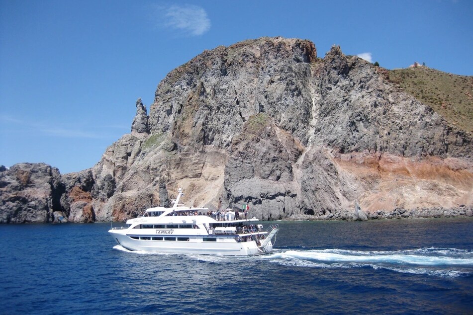 Fährschiff zwischen Vulcano und Lipari