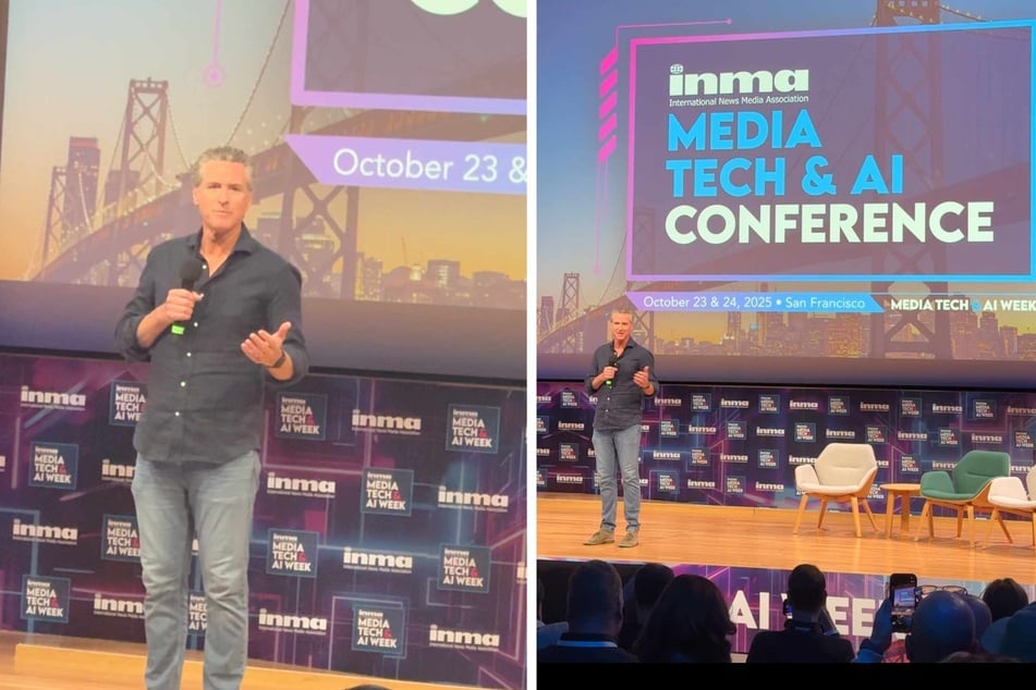 "This is not normal," Governor Gavin Newsom told the crowd on Friday.