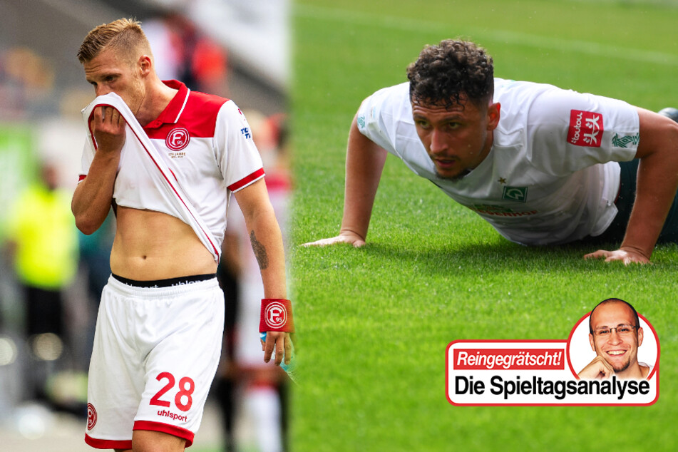 TAG24-Fußballredakteur Stefan Bröhl beschäftigt sich in seiner Bundesliga-Kolumne mit dem Abstiegskampf, genauer gesagt mit dem Fernduell zwischen dem SV Werder Bremen (r.) und Fortuna Düsseldorf.