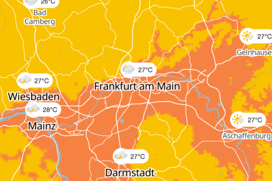 Nach den hohen Temperaturen vom Freitag, ziehen am Samstag Gewitterwolken auf.