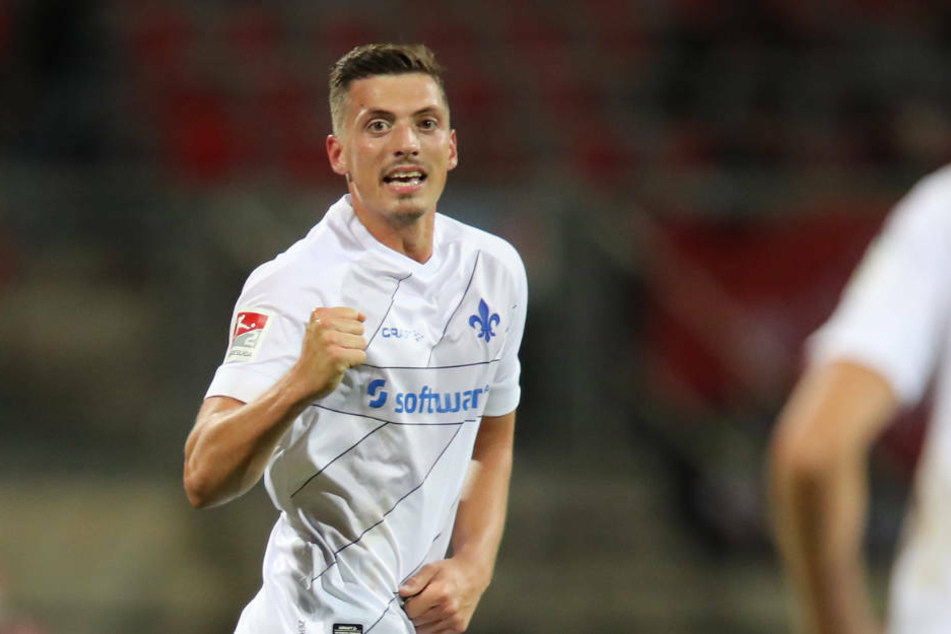 Jawoll! Nicolai Rapp bejubelt seinen Siegtreffer gegen den 1. FC Nürnberg.
