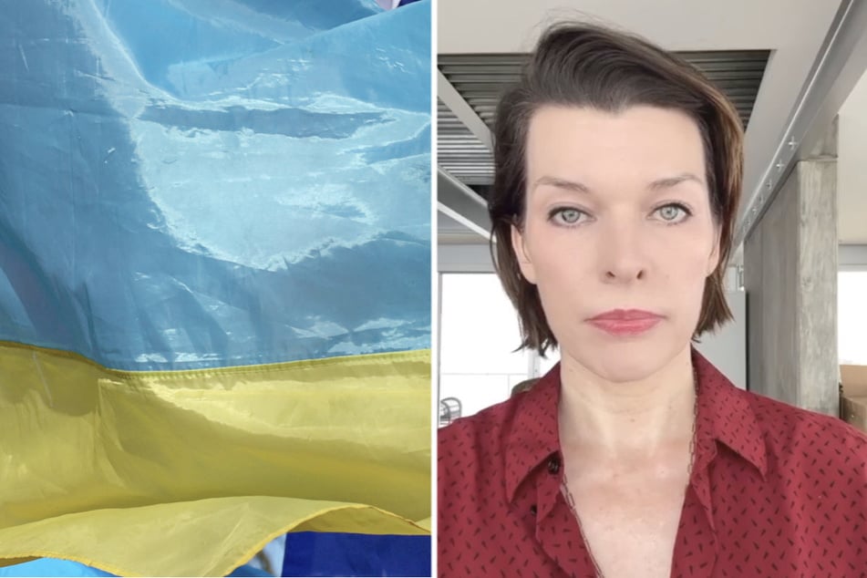 Milla Jovovich shares emotional poem in launch of unique dress to raise money for Ukraine