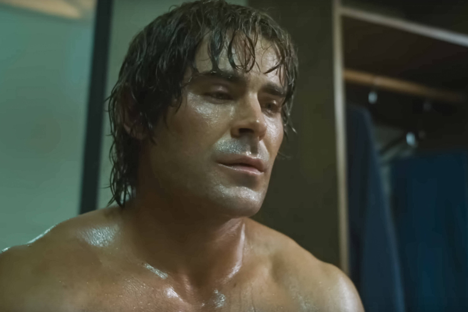 Zac Efron stars as real-life wrestler Kevin Von Erich in the movie The Iron Claw.