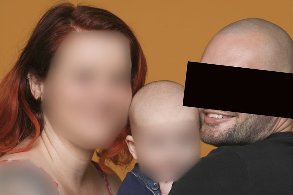Da waren sie noch glücklich: Jeffrey K. (34) mit seinem Sohn auf dem Arm und seiner Ehefrau. Im Februar trennte sie sich von ihm, beantragte später das alleinige Sorgerecht.