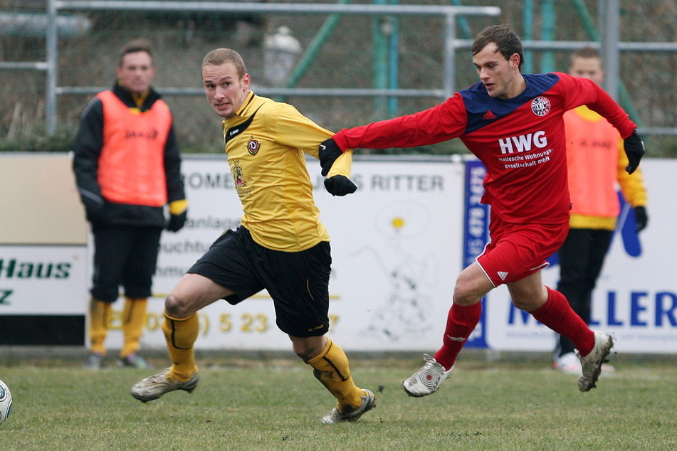 Der heutige Hertha-Kapitän Toni Leistner (33, l.) ging seine ersten Schritte im Herrenbereich bei der U23 von Dynamo.