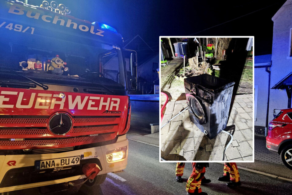 Kellerbrand im Erzgebirge: Sechs Personen verletzt, darunter vier Kinder