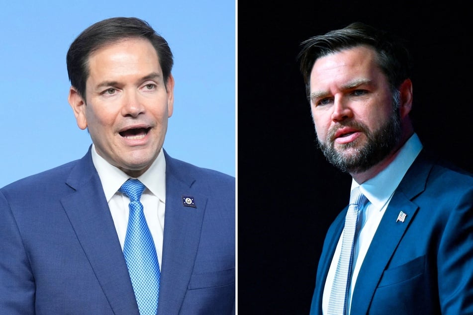 The German government recently responded after JD Vance (l.) and Marco Rubio criticized the country for designating the far-right AfD party as "extremist."