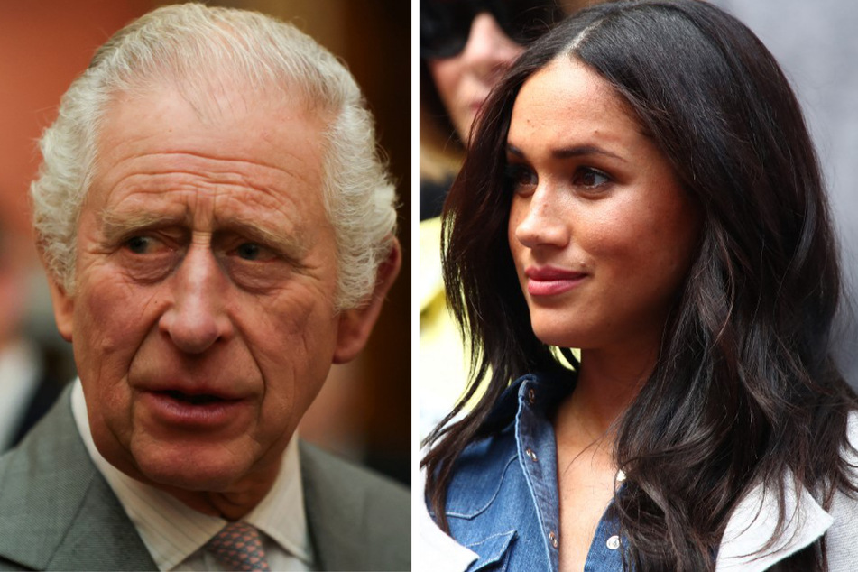 Is Meghan Markle (r) skipping out on coronation day because of letters with the king?