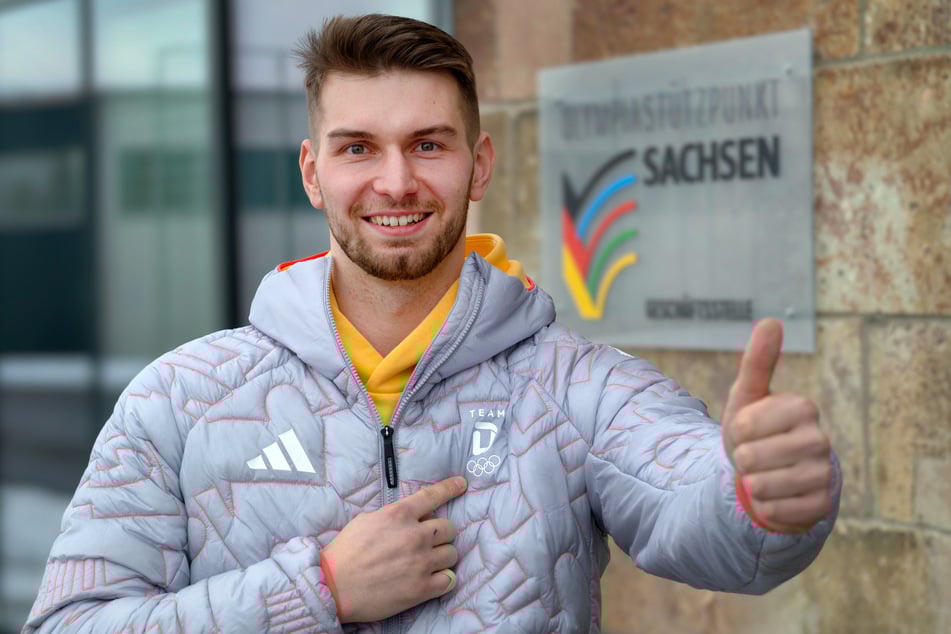 Auch Rennrodler Timon Grancagnolo (22) wird bei dem Empfang erwartet.