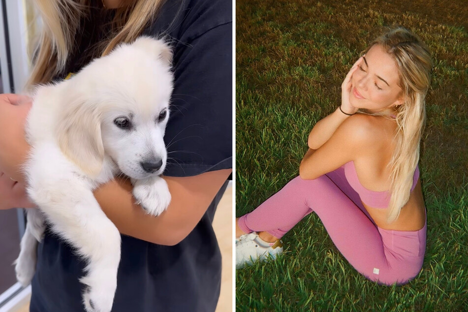 Olivie Dune's fluffy pup stole the hearts of fans who raved over the dog in her comment section.