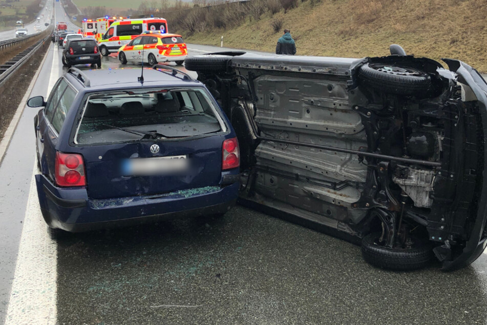 Kettenreaktion auf A9: Vier Unfälle mit 14 Autos, kilometerlanger Stau