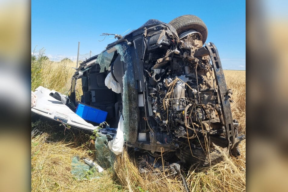 Auf der A36 überschlug sich ein VW.