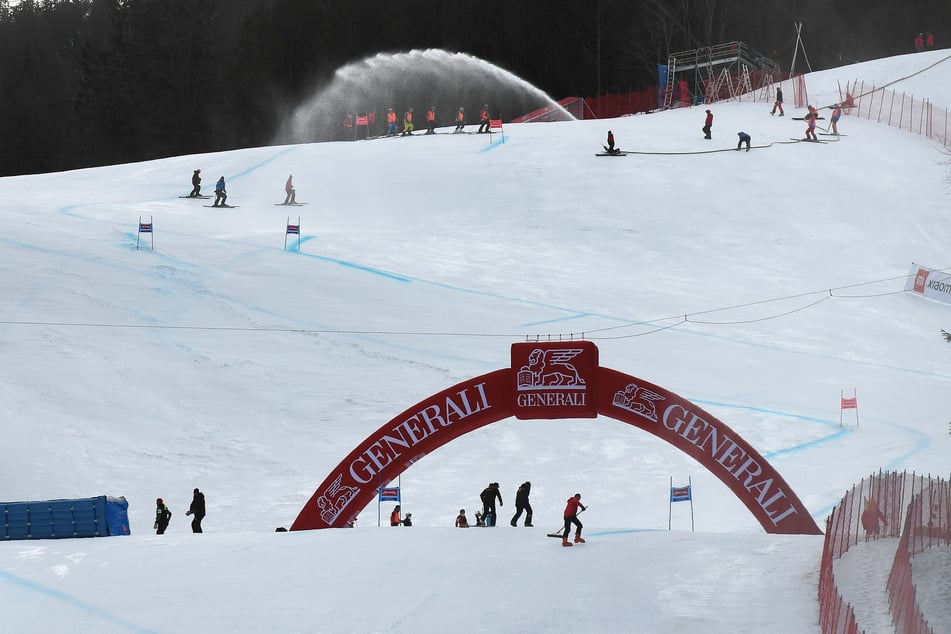 Auf der Kandahar-Piste wird zum Weltcup keine Werbung für den Berg Wank zu sehen sein.