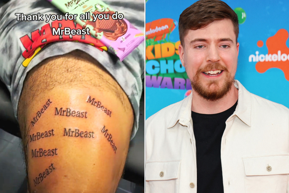 MrBeast fan gets multiple tattoos of his name in hopes of meeting him
