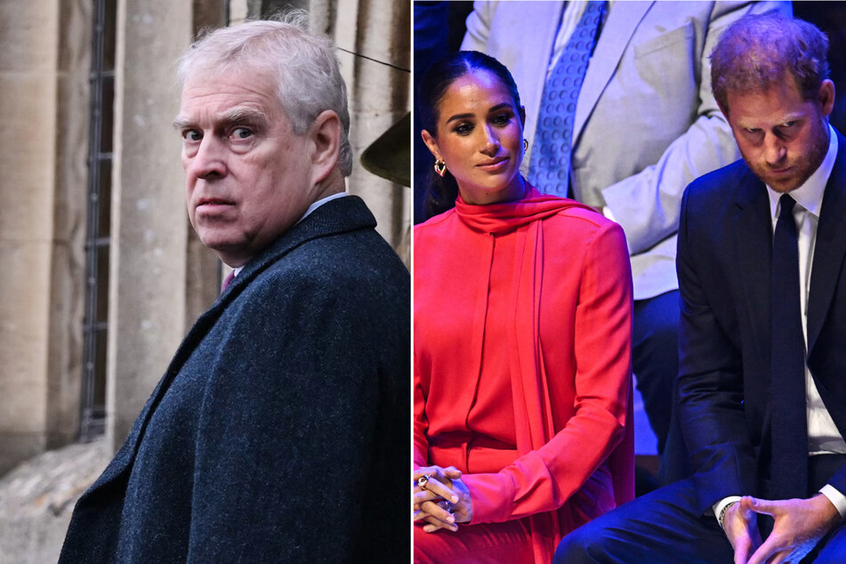 In a shocking move, Prince Harry (r) and Meghan Markle have been asked to leave Frogmore Cottage, with Prince Andrew (l) being offered the residence.