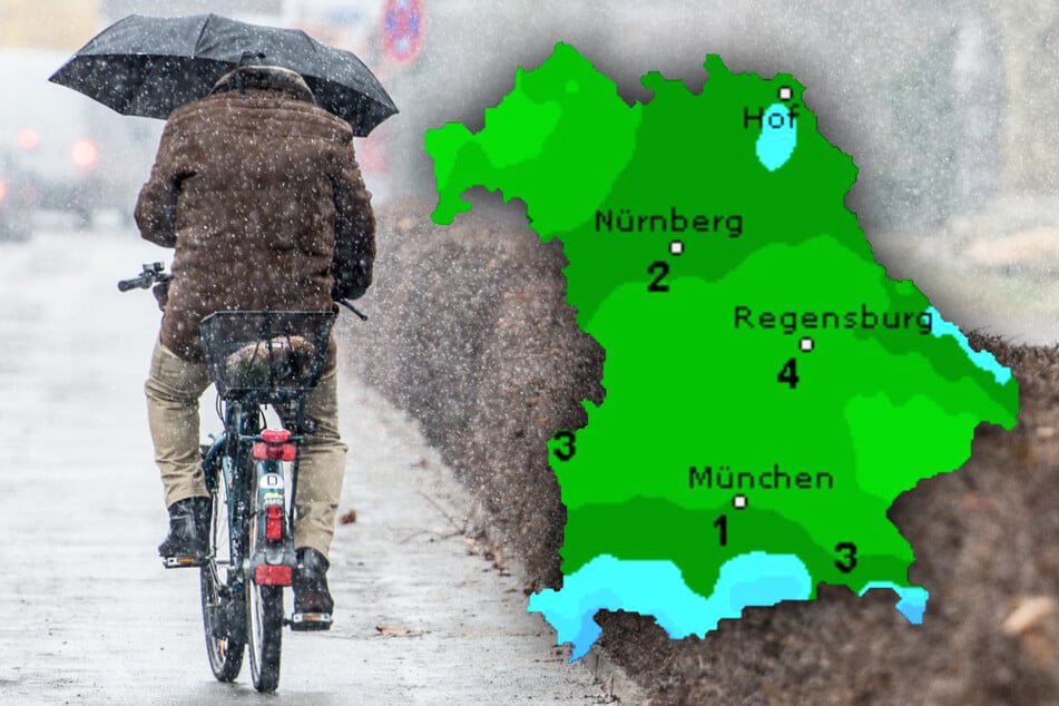 Schneeschauer! Glätte! So mies wird das Wetter im Freistaat Bayern
