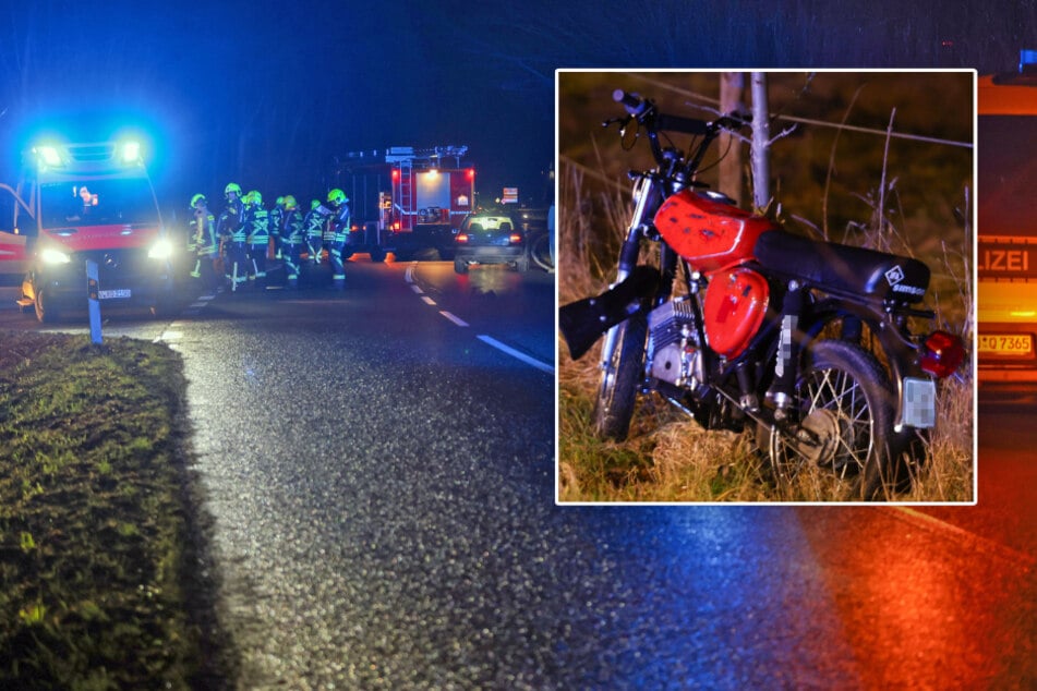 Moped-Crash in Glauchau: Simson-Fahrer verletzt