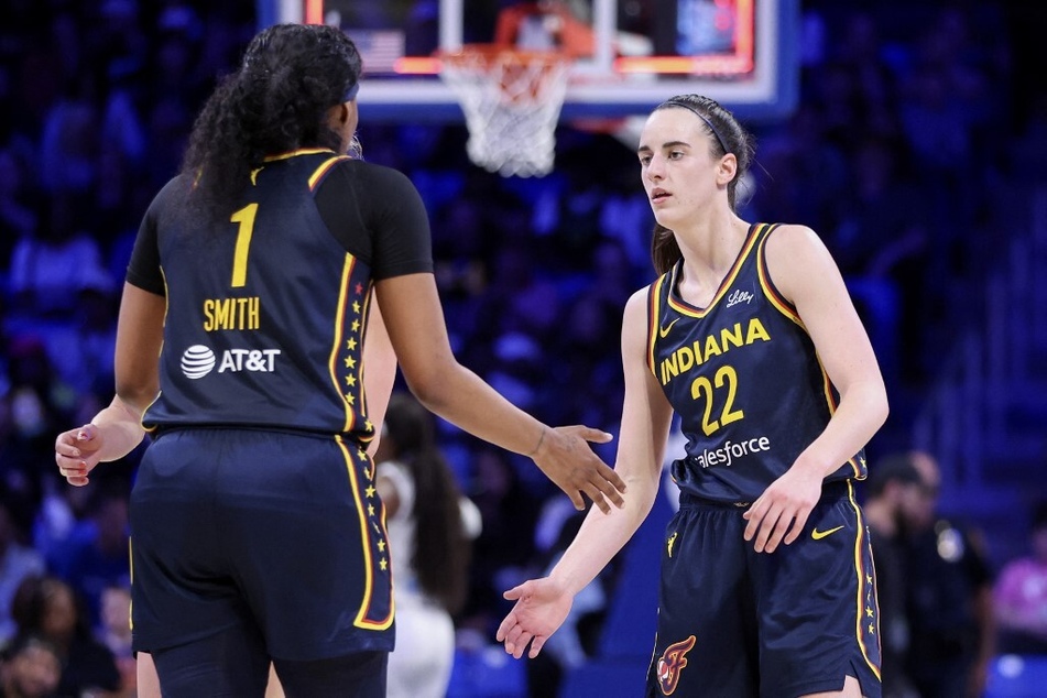 Caitlin Clark (r.) may have reigned supreme as the No. 1 pick in the WNBA Draft, but her Olympic team ambitions might not be quite as clear-cut.