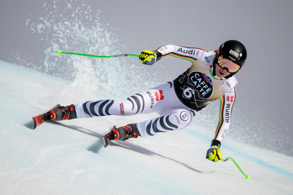 Auch das deutsche Ski-Ass Kira Weidle (27) ging am Samstag in Crans-Montana an den Start.