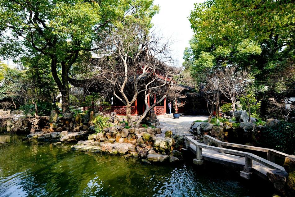 Yu Garden (also called Yu Yuan or Nanshi) is the most famous classical garden in Shanghai, China (stock image).