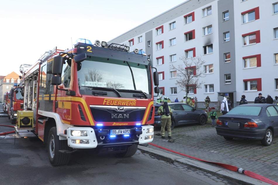 Die Feuerwehr war am Dienstag im Stadtteil Übigau gefordert.