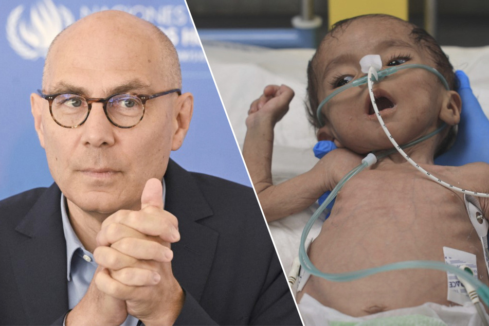 United Nations High Commissioner for Human Rights Volker Turk (l.) has denounced comments by Israel's Finance Minister Bezalel Smotrich endorsing the starvation of Gaza civilians.