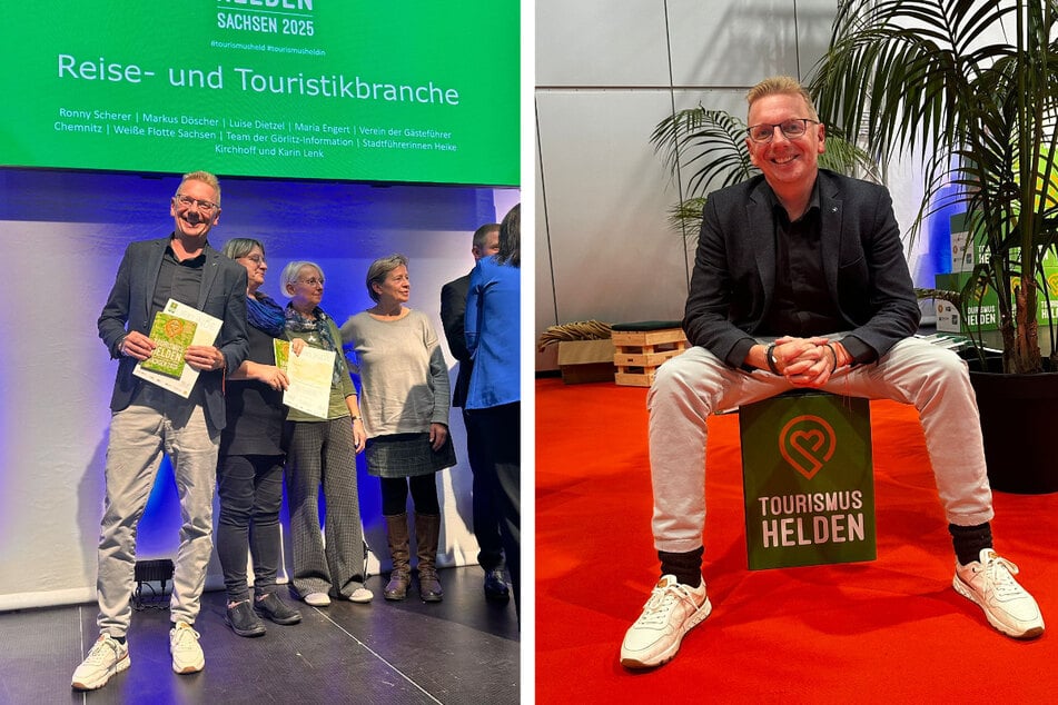 Ronny Scherer und sein Team wurden zu "Tourismushelden Sachsen 2025" gekürt.