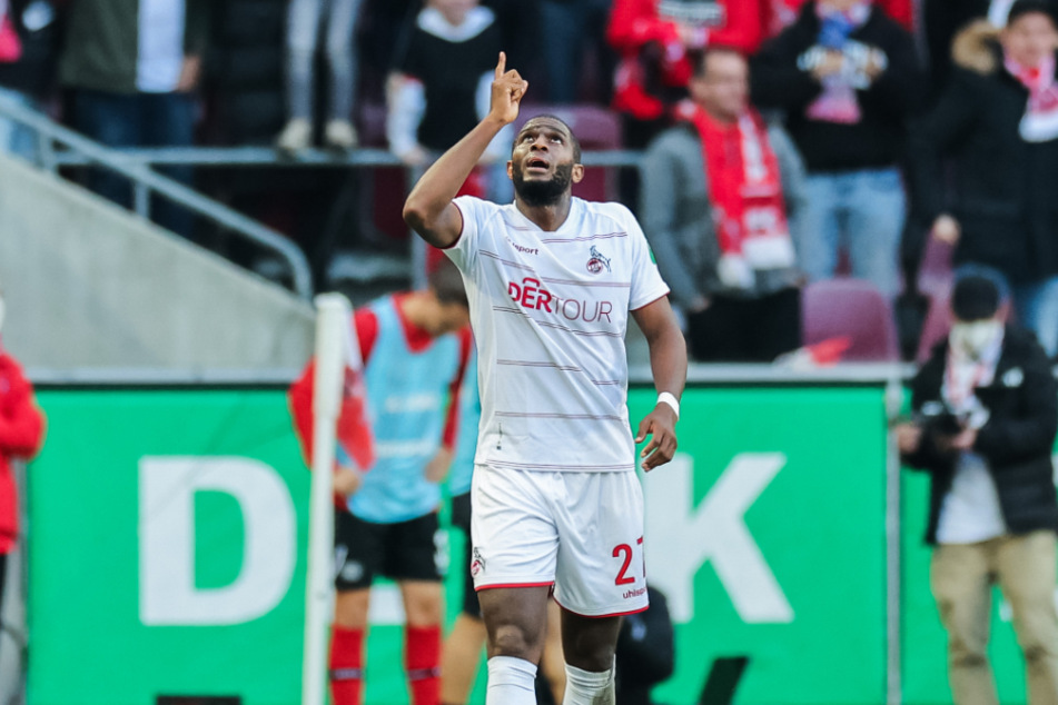 Anthony Modeste (33) sicherte mit seinem Doppelpack den Punkt für den 1. FC Köln.