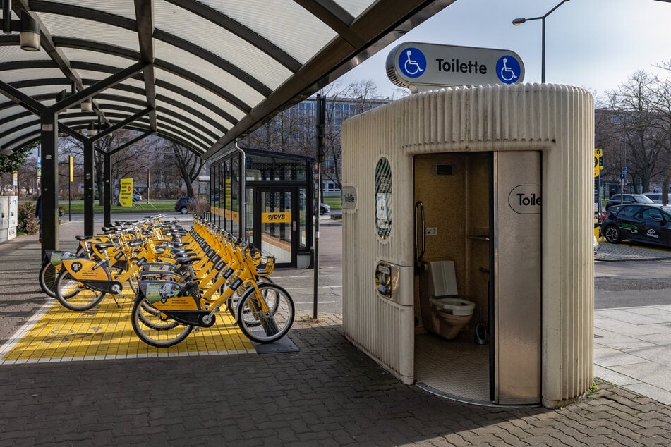 Die meisten öffentlichen Toiletten in Dresden konzentrieren sich auf das Zentrum (hier: Pirnaischer Platz).