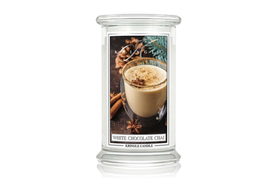White Chocolate Chai - eine aromatische Duftkerze von Kringle Candle.