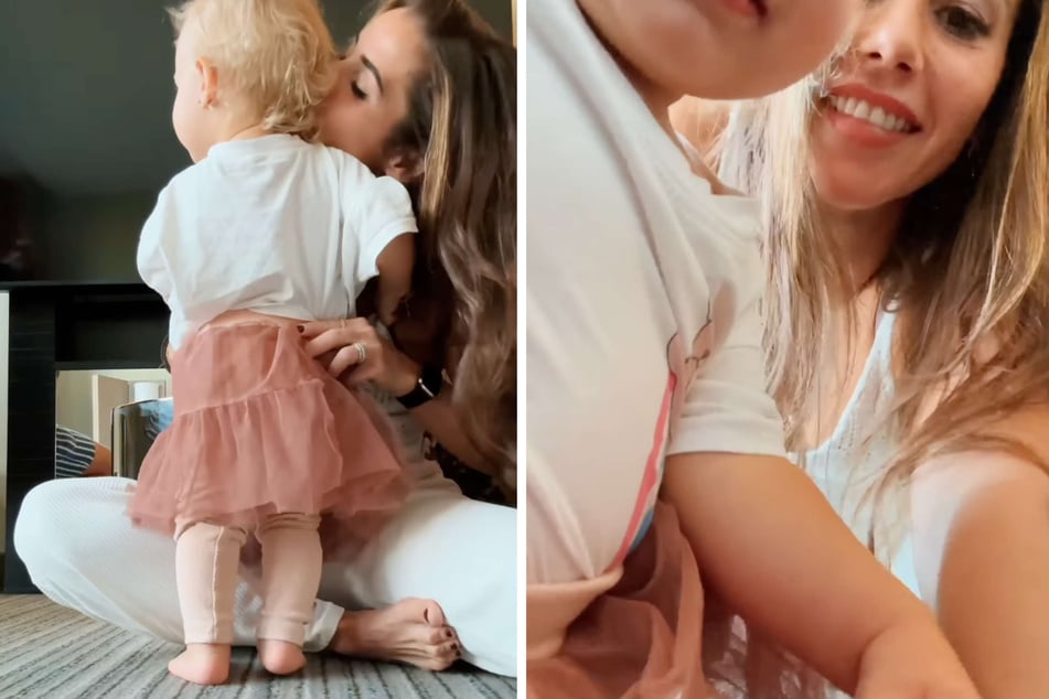 Sarah Engels (30) teilte am Dienstag ein Instagram-Video, in dem sie an der Seite ihrer Tochter zu sehen war.