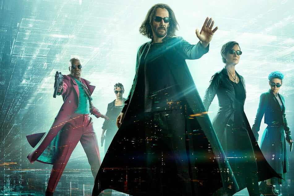 The poster for The Matrix Resurrections, premiering December 22.