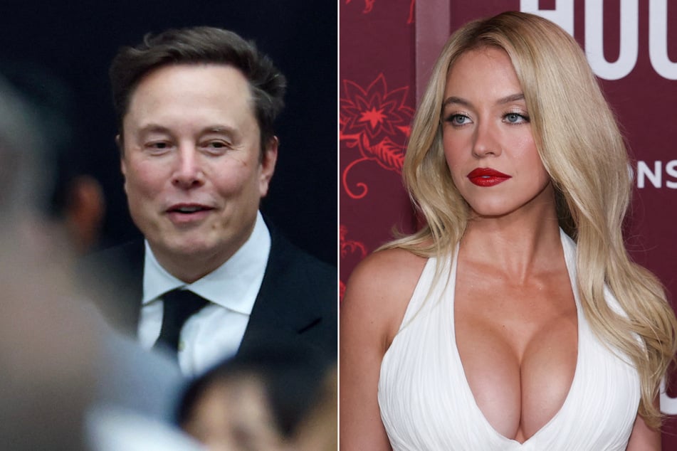 Elon Musk (l.) faced some brutal trolling from fans after he dropped a creepy comment in reply to a video of Sydney Sweeney's latest red carpet appearance.