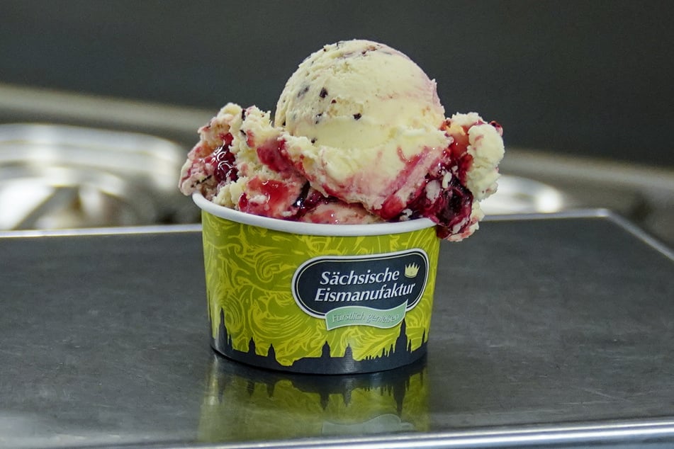 Die "Gräfin Cosel" ist in der "Sächsischen Eismanufaktur" einer der beliebtesten Sorten.