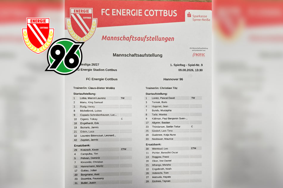 Energie gegen Hannover live: FCE startet mit vier Debütanten und Kinderriegel in Liga 2
